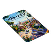 Magnet Flexible Parc Güell, Barcelone, Catalogne, Espagne Espagne (Côté Droit)
