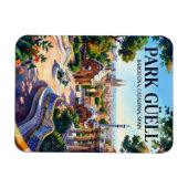 Magnet Flexible Parc Güell, Barcelone, Catalogne, Espagne Espagne (Horizontal)