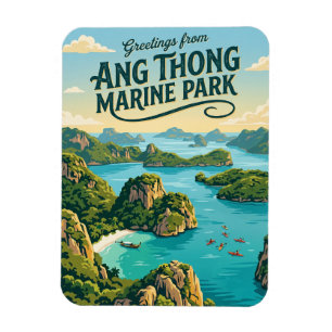 Magnet Flexible Parc marin national d'Ang Thong Thaïlande