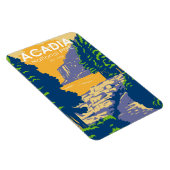Magnet Flexible Parc national Acadia Bar Port Ocean Path Maine (Côté Droit)
