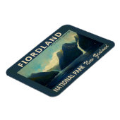 Magnet Flexible Parc national de Fiordland Nouvelle-Zélande Aquare (Côté Gauche)
