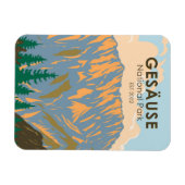 Magnet Flexible Parc national de Gesause Autriche Vintage (Horizontal)
