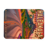Magnet Flexible Parc national de Haleakala Maui Road Volcano Vinta (Horizontal)