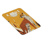 Magnet Flexible Parc national de Kafue Zambie Vintage (Côté Droit)