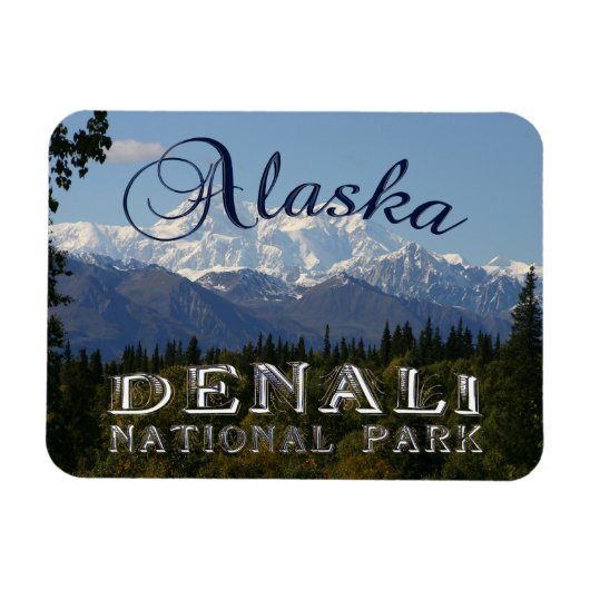 Magnet Flexible Parc national de l'Alaska Denali Mont McKinley Mag (Horizontal)