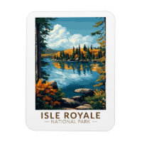 Parc national de l'Isle Royale Travel Art Vintage