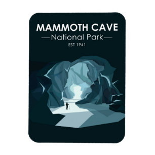 Magnet Flexible Parc national de Mammoth Cave Kentucky Vintage