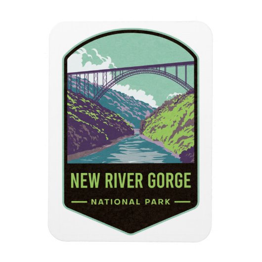 Magnet Flexible Parc national de River Gorge (Vertical)