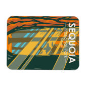 Magnet Flexible Parc national de Sequoia Sequoia Arbres géants (Horizontal)