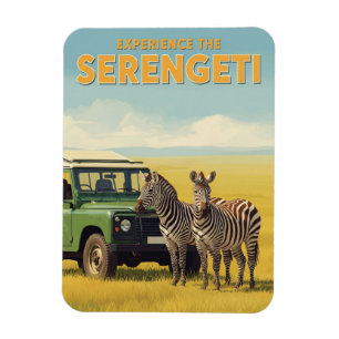 Magnet Flexible Parc national de Serengeti Tanzanie Zèbres