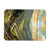 Magnet Flexible Parc national de Shenandoah Illustration Voyage Ré (Horizontal)