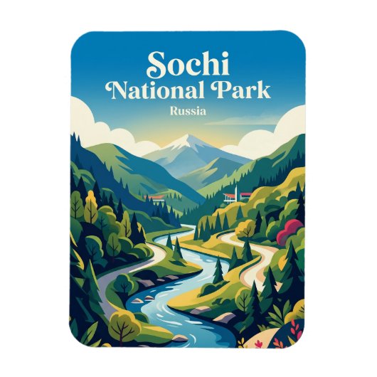 Magnet Flexible Parc national de Sotchi Russie (Vertical)