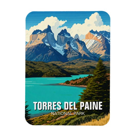 Magnet Flexible Parc national de Torres Del Paine Chili (Vertical)