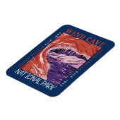 Magnet Flexible Parc national de Wind Cave South Dakota Distants (Côté Gauche)