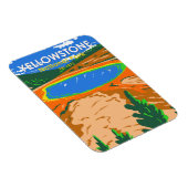 Magnet Flexible Parc national de Yellowstone Grand Prismatic Sprin (Côté Droit)