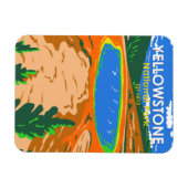 Magnet Flexible Parc national de Yellowstone Grand Prismatic Sprin (Horizontal)