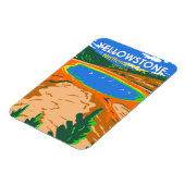 Magnet Flexible Parc national de Yellowstone Grand Prismatic Sprin (Côté Gauche)
