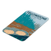 Magnet Flexible Parc national de Yellowstone Volcano de boue Vinta (Côté Gauche)