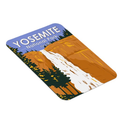 Magnet Flexible Parc national de Yosemite Nevada Falls Californie (Côté Droit)