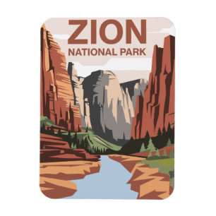 Magnet Flexible Parc national de Zion Art de voyage
