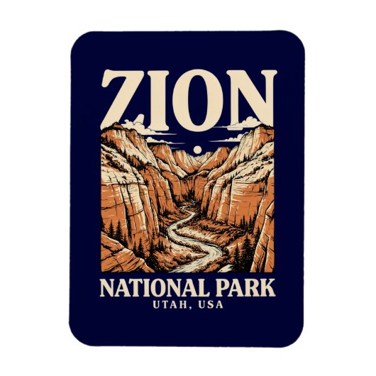 Magnet Flexible Parc national de Zion Red Cliffs (Vertical)