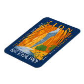 Magnet Flexible Parc National De Zion Utah Les Étroits Distangés (Côté Gauche)