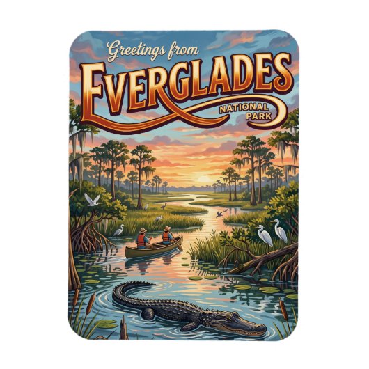 Magnet Flexible Parc national des Everglades Floride (Vertical)