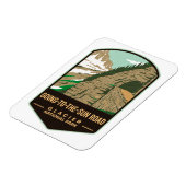 Magnet Flexible Parc national des glaciers du chemin Going-To-The- (Côté Gauche)