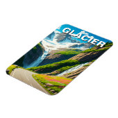 Magnet Flexible Parc national des Glaciers Route du soleil (Côté Gauche)