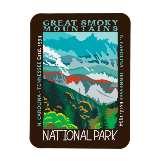 Magnet Flexible Parc national des Great Smotains (Vertical)