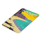 Magnet Flexible Parc national des Îles Vierges Trunk Bay Beach (Côté Gauche)