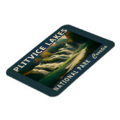 Magnet Flexible Parc national des Lacs Plitvice Croatie Aquarelle (Côté Gauche)