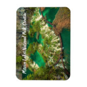 Magnet Flexible Parc national des Lacs Plitvice Croatie stylisé (Vertical)