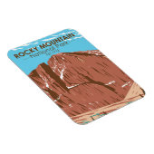 Magnet Flexible Parc national des Rocheuses Colorado Longs Peak (Côté Droit)