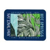 Magnet Flexible Parc national des sources chaudes Arkansas en détr (Horizontal)