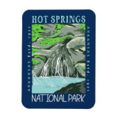 Magnet Flexible Parc national des sources chaudes Arkansas en détr (Vertical)
