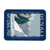 Magnet Flexible Parc national du Denali Alaska Mont Huntington Ret (Horizontal)