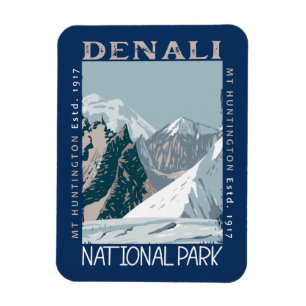 Magnet Flexible Parc national du Denali Alaska Mont Huntington Ret