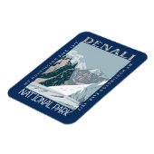 Magnet Flexible Parc national du Denali Alaska Mont Huntington Ret (Côté Gauche)