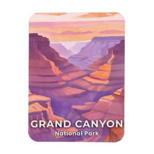 Magnet Flexible Parc national du Grand Canyon aquarelle art de voy