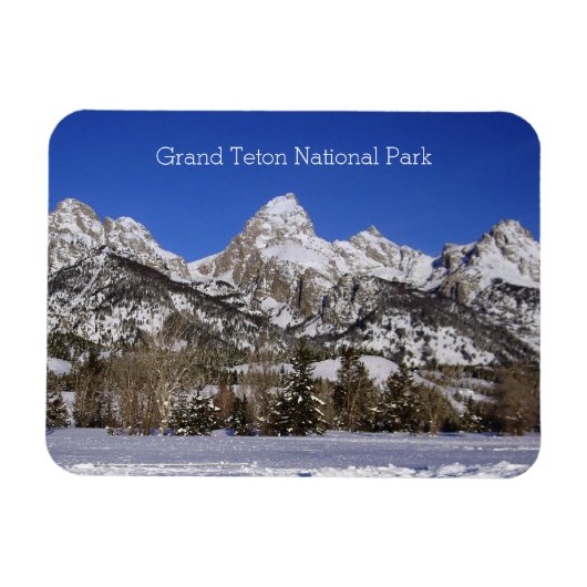 Magnet Flexible Parc national du Grand Teton Flexibilité hivernale (Horizontal)
