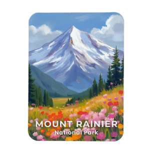 Magnet Flexible Parc national du mont Rainier   Voyage dans l'État