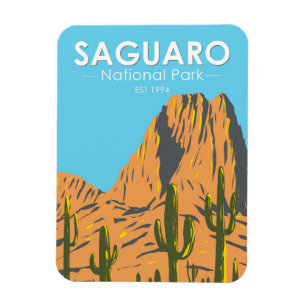 Magnet Flexible Parc national du Saguaro Arizona Beehive Peak Vint