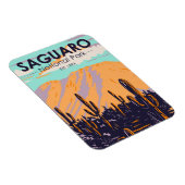 Magnet Flexible Parc national du Saguaro Arizona Wasson Peak Vinta (Côté Droit)