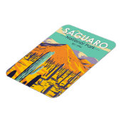 Magnet Flexible Parc National Du Saguaro Cactus Au Printemps Vinta (Côté Gauche)