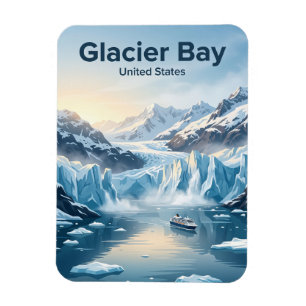 Magnet Flexible Parc national et réserve de Glacier Bay en Alaska