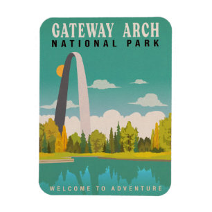 Magnet Flexible Parc national Gateway Arch - Missouri Saint Louis