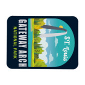 Magnet Flexible Parc national Gateway Arch Saint Louis - Missouri (Horizontal)