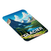 Magnet Flexible Parc national Glacier Voyage (Côté Droit)