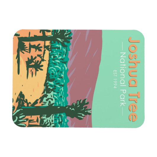 Magnet Flexible Parc national Joshua Tree Cholla Cactus Garden (Horizontal)